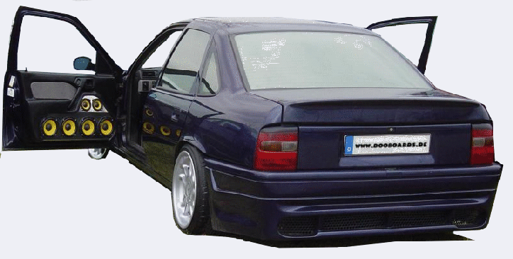 Vectra A V6 mit je 4x Audio System AX165K   2x HX100SQ in Doorboards